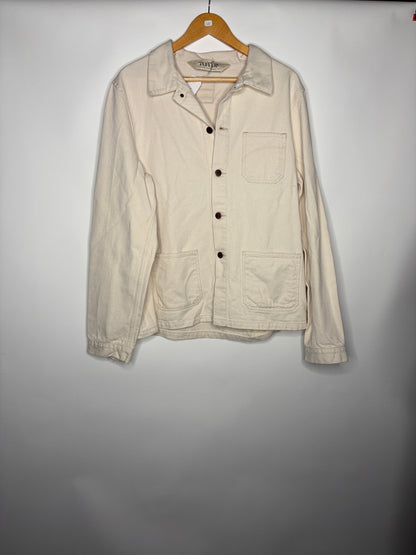 Veste unisexe en jean Écru - Méjean