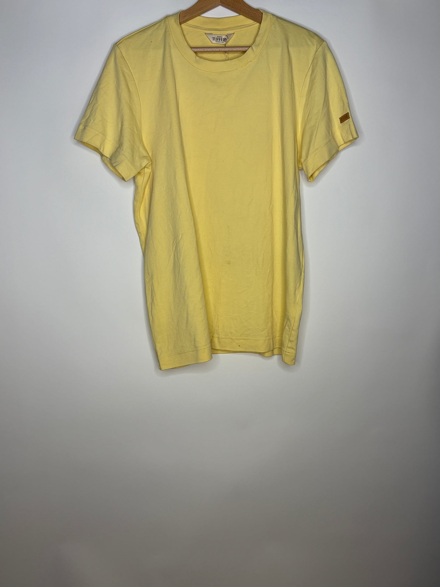T-shirt homme 100% Coton Bio Jaune Clair
