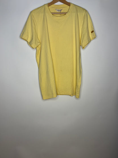 T-shirt homme 100% Coton Bio Jaune Clair