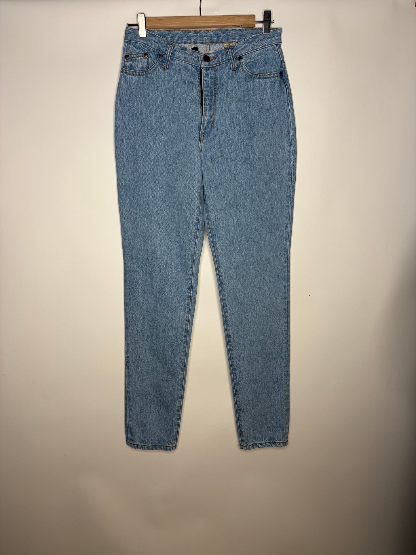 Jean droit taille haute beige - Apolline