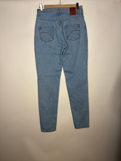 Jean droit taille haute beige - Apolline