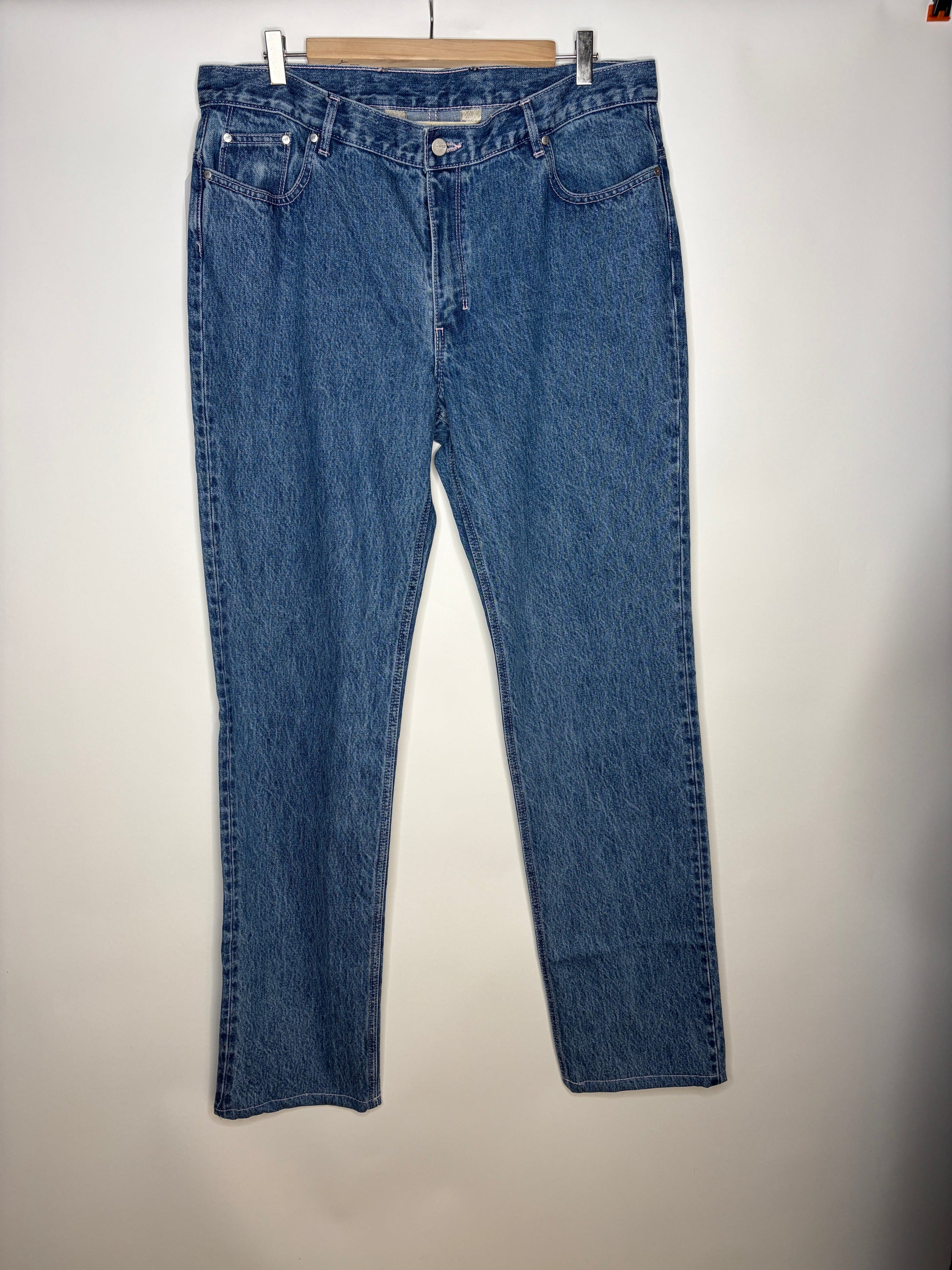 Jean droit taille haute beige - Apolline