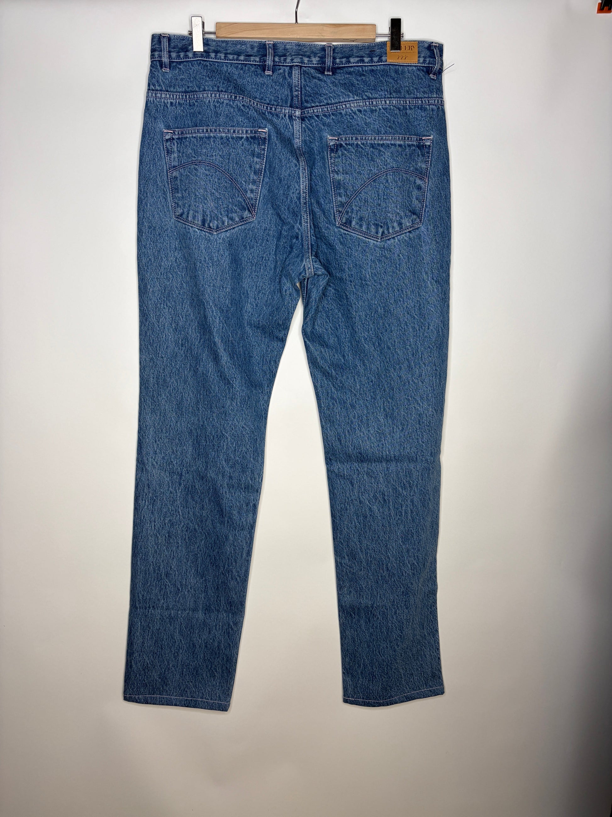 Jean droit taille haute beige - Apolline