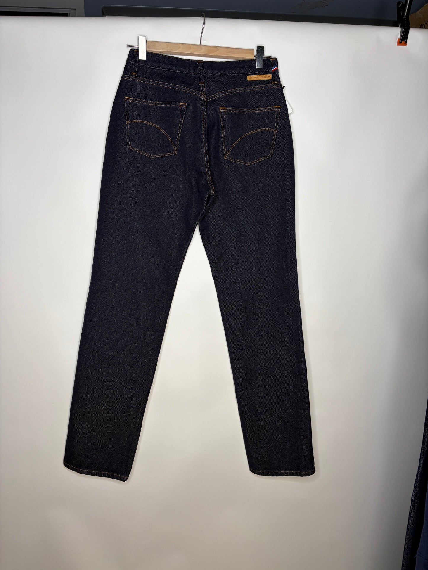 Jean droit taille haute laine – SAINT JAMES x Atelier TUFFERY – Apolline