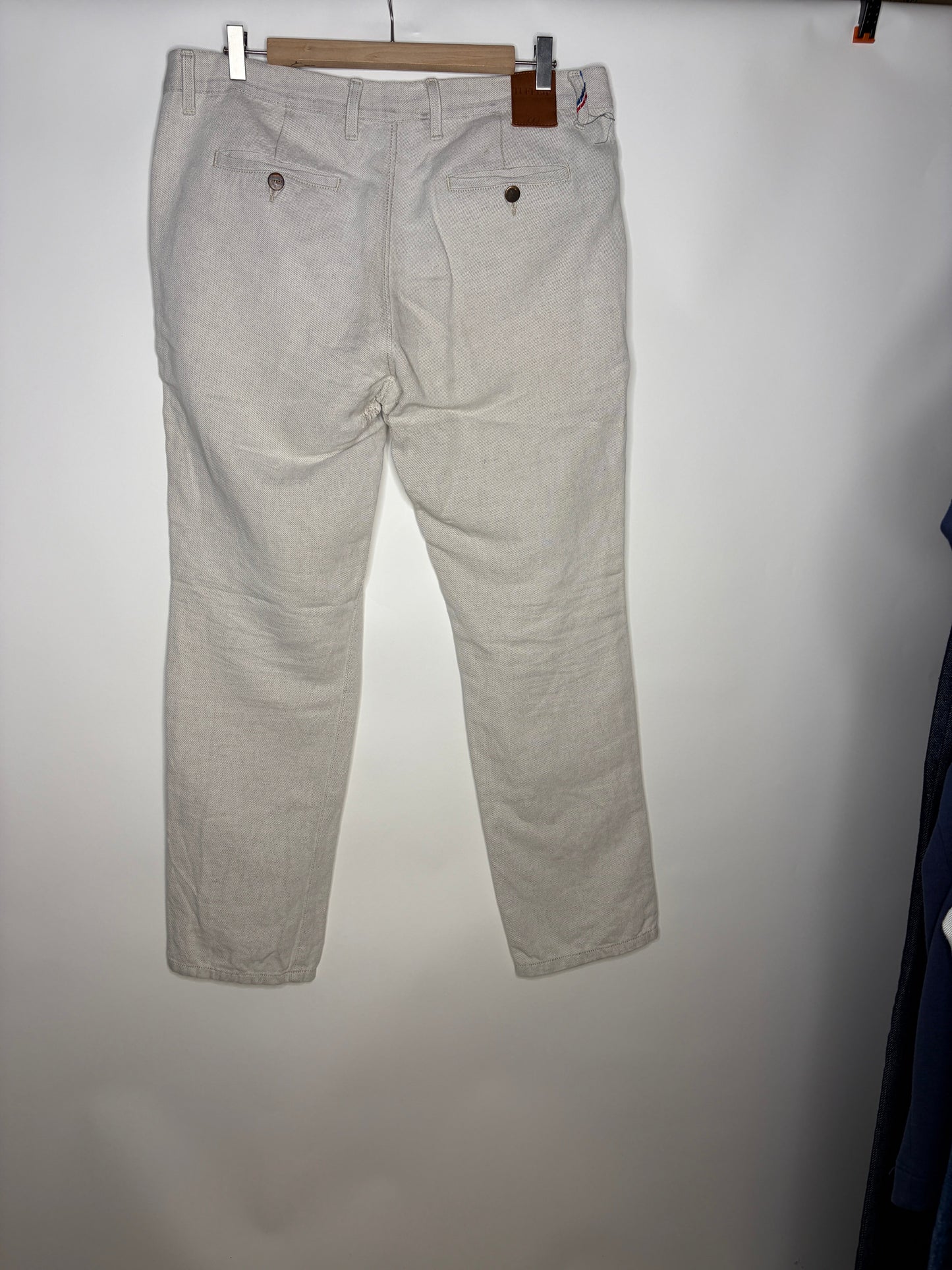 Chino homme droit ajusté Chanvre Naturel - Ernest