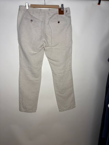Chino homme droit ajusté Chanvre Naturel - Ernest