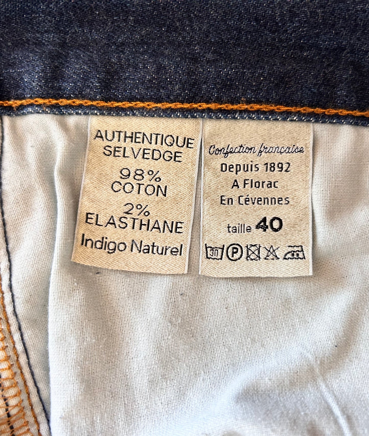 Jean droit ajusté Brut Selvedge - Alphonse