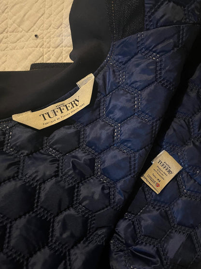 Gilet sans manches en jean brut doublé laine