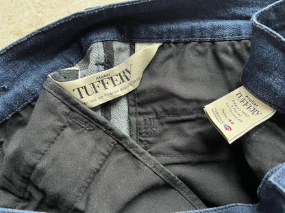 Chino droit taille haute indigo 44