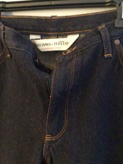 Jean droit taille haute laine – SAINT JAMES x Atelier TUFFERY – Apolline