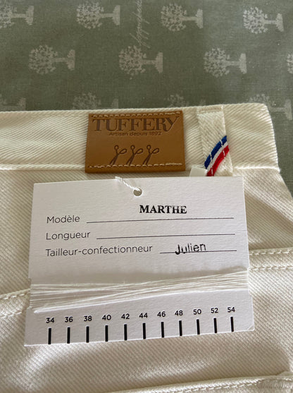 Jean mom taille haute blanc - Marthe