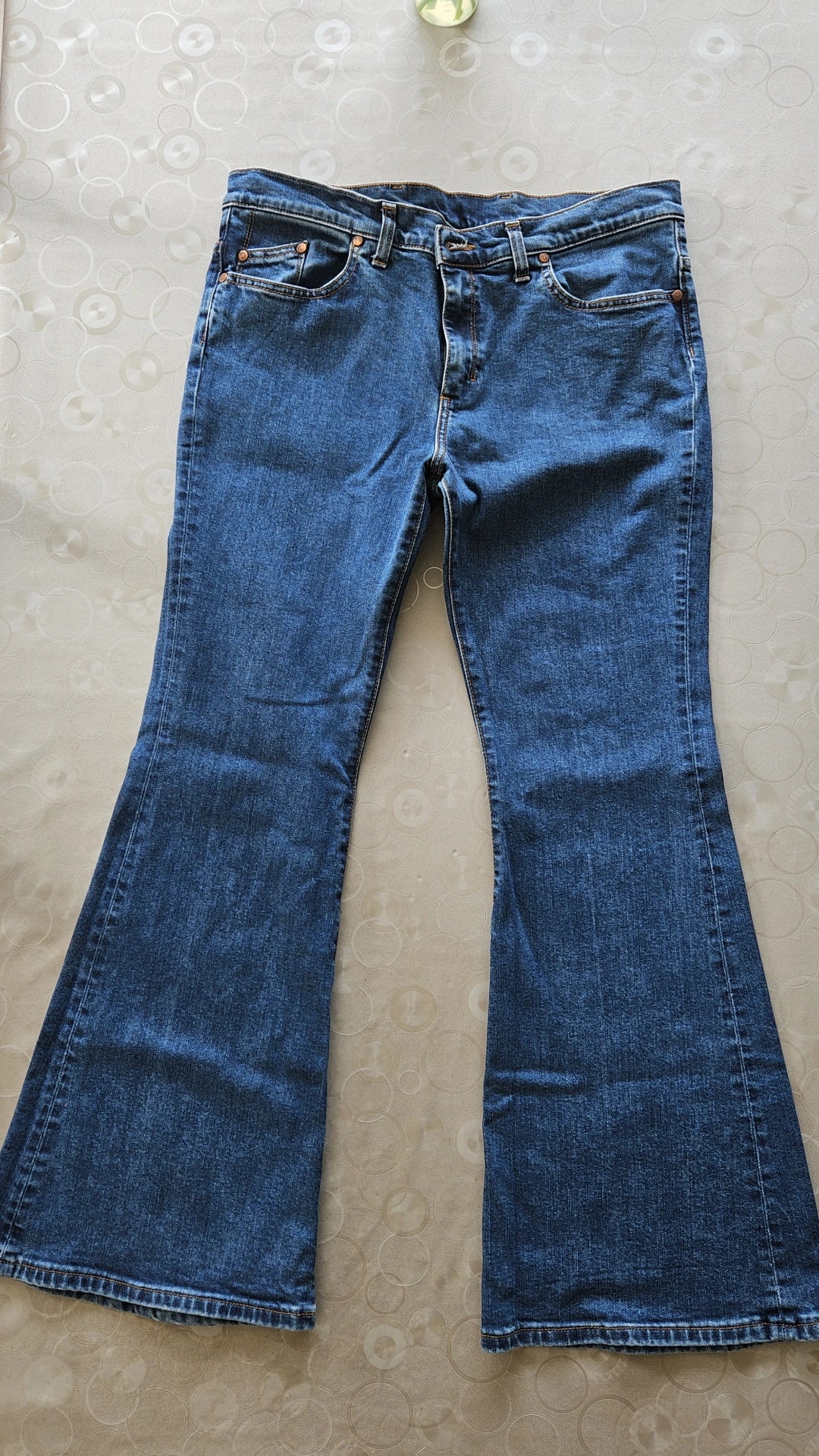 Jean femme flare taille semi-haute Stonewashed - Margot