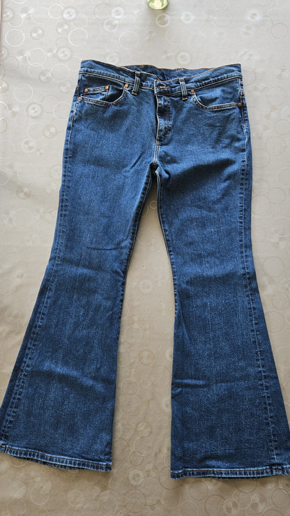 Jean femme flare taille semi-haute Stonewashed - Margot