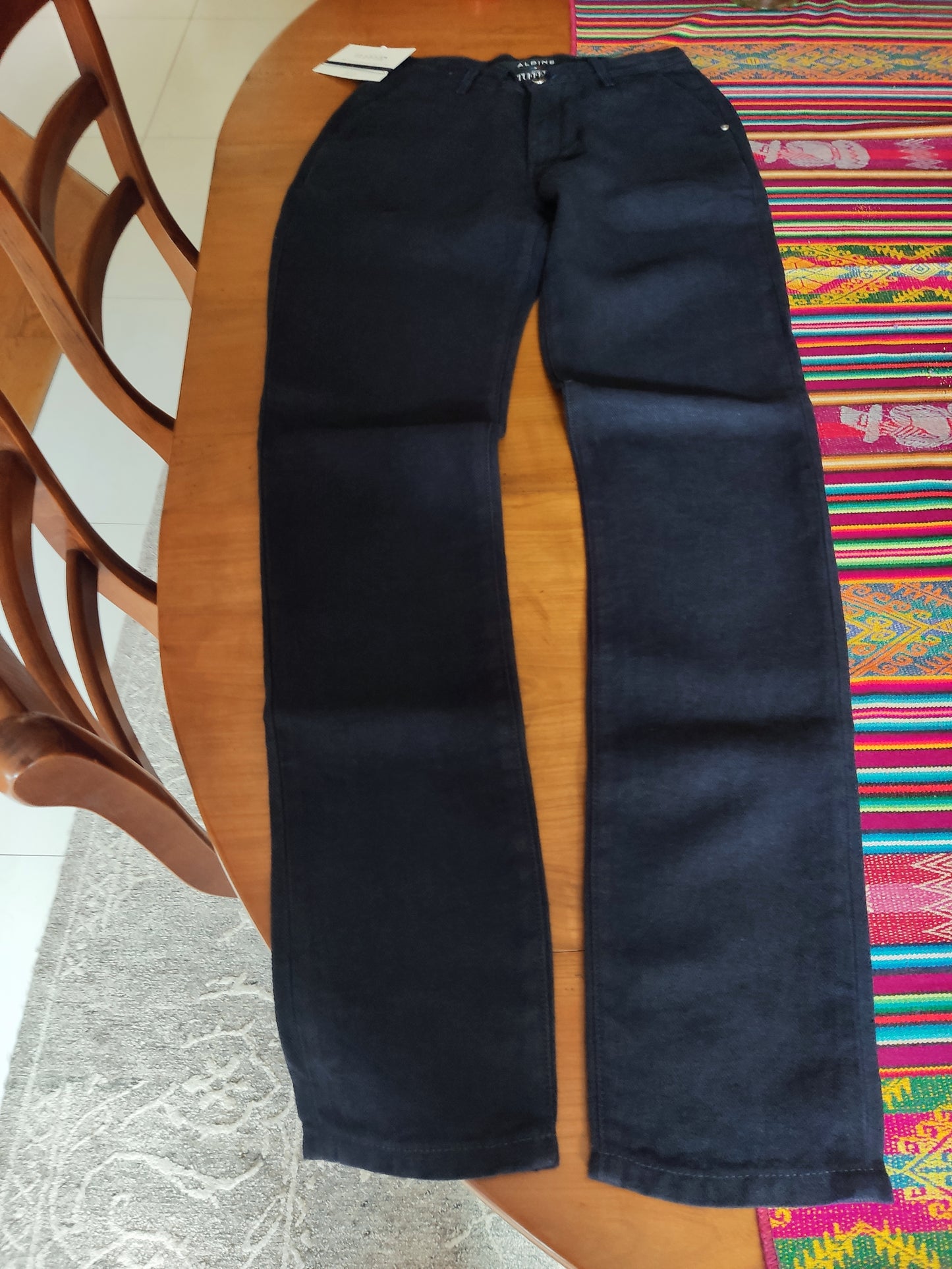 Chino ajusté taille haute Alpine 100% Lin Français - Léonie