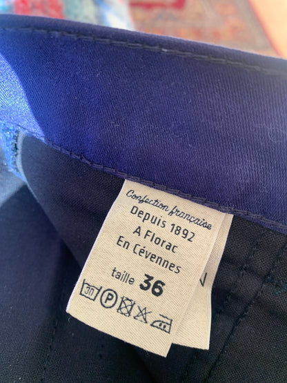 Chino ajusté taille haute Moleskine - Léonie