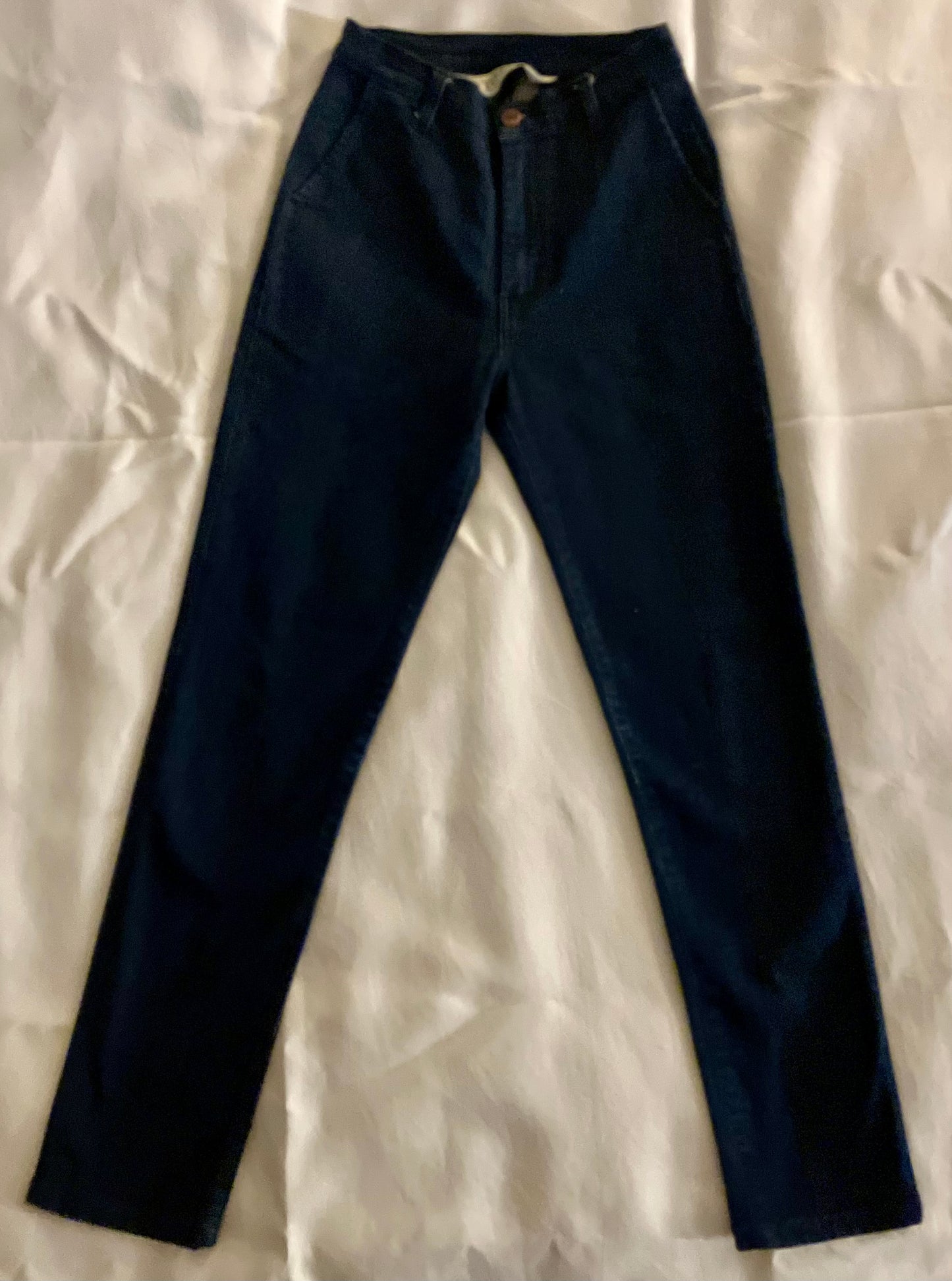 Chino ajusté taille haute Brut Coton Bio - Léonie