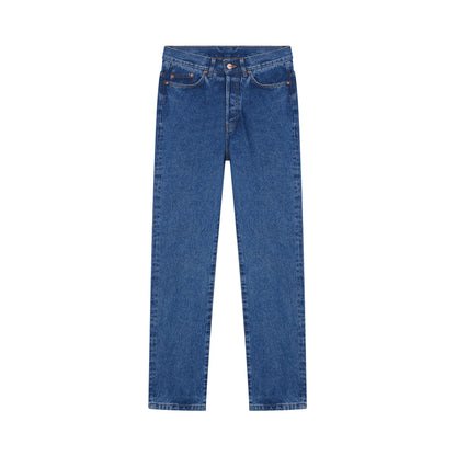 Jean homme droit taille haute Stonewashed - Célestin