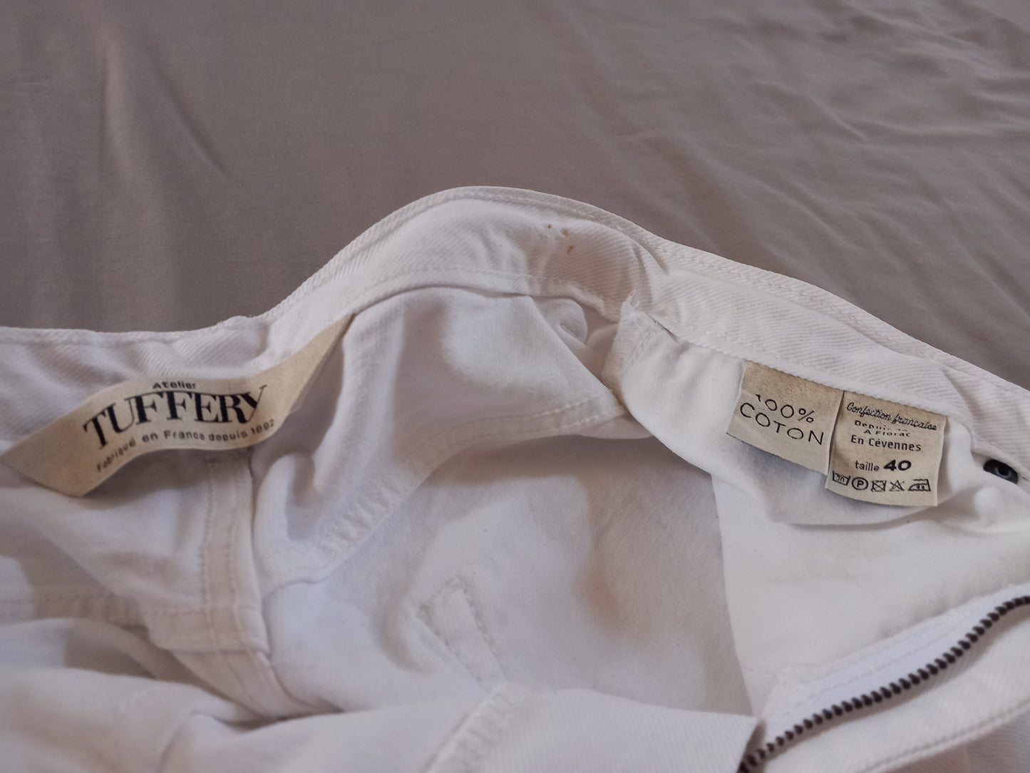 Jean mom taille haute blanc - Marthe
