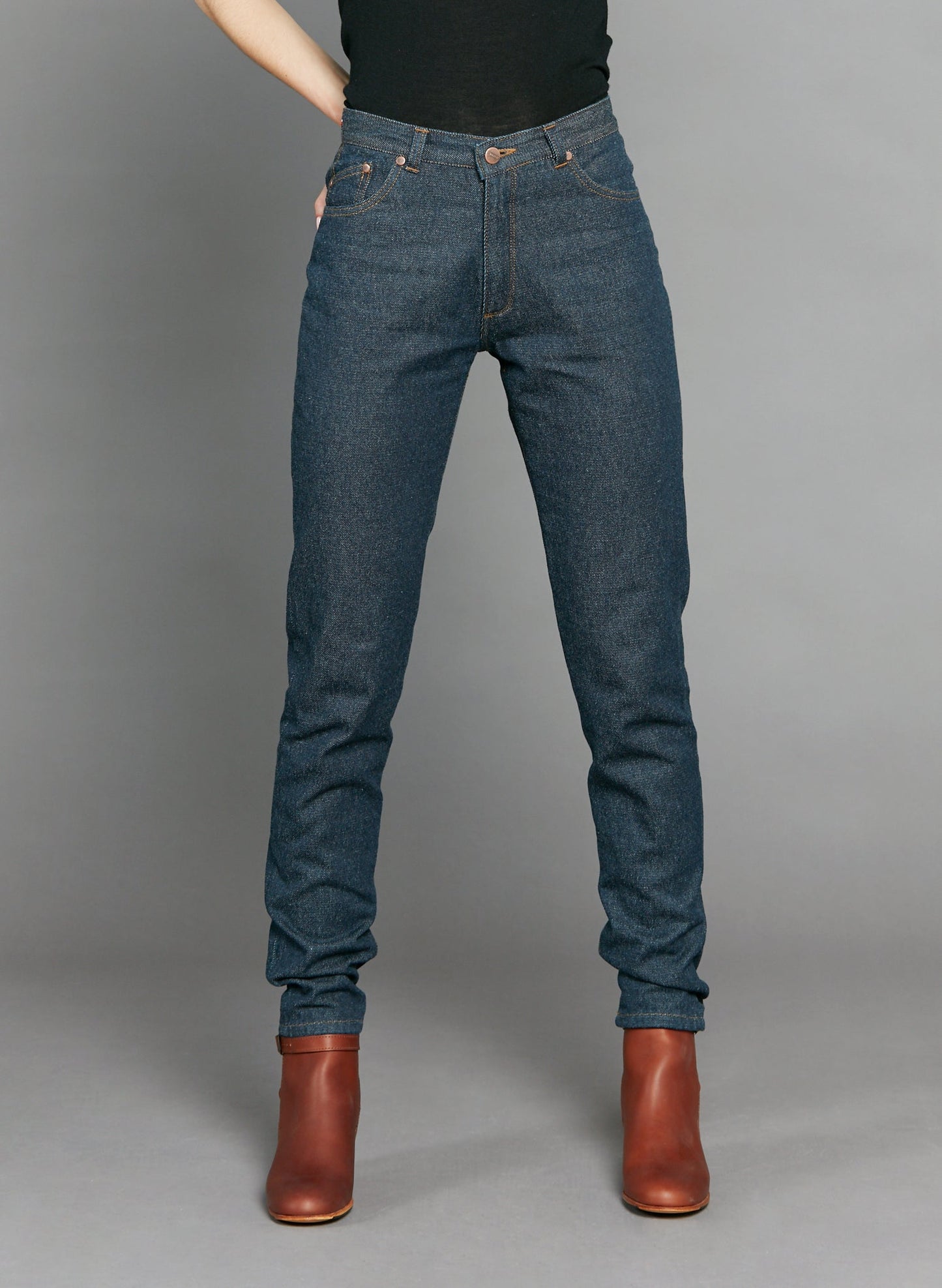 Jean mom taille haute Laine Française - Marthe