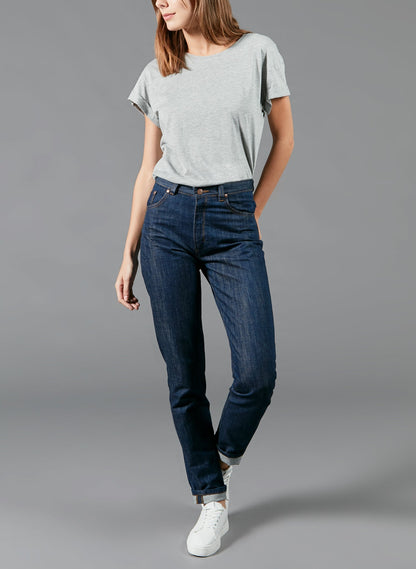 Jean mom taille haute Coton Bio - Marthe
