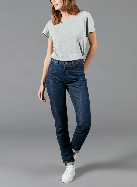 Jean mom taille haute Coton Bio - Marthe