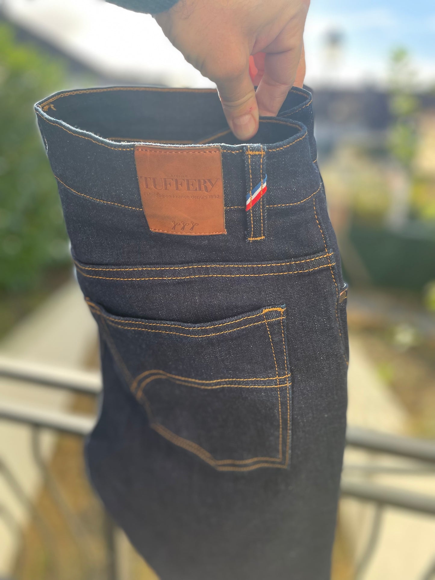 Jean droit taille haute Flex brut - Célestin
