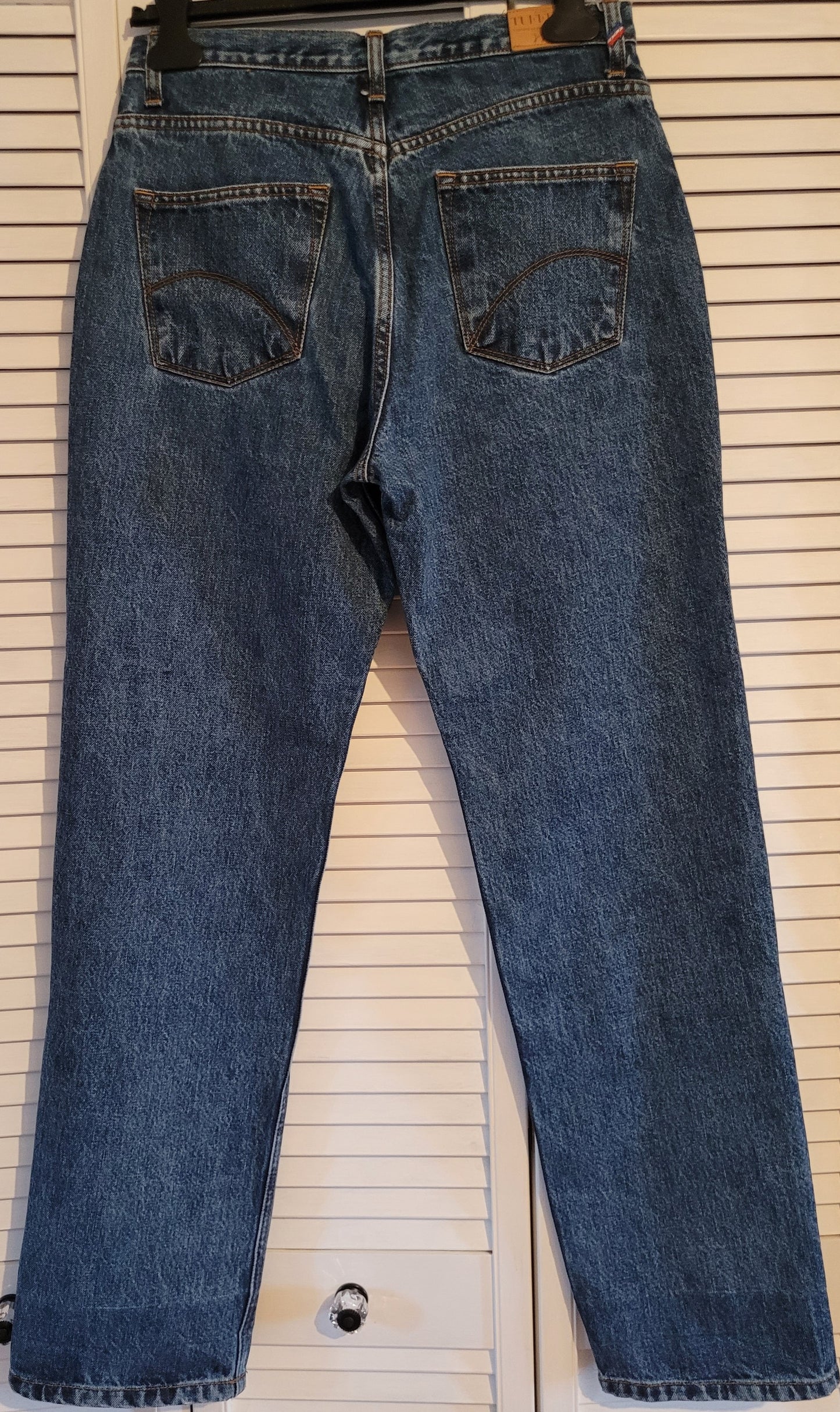 Jean droit taille haute stonewashed - Apolline