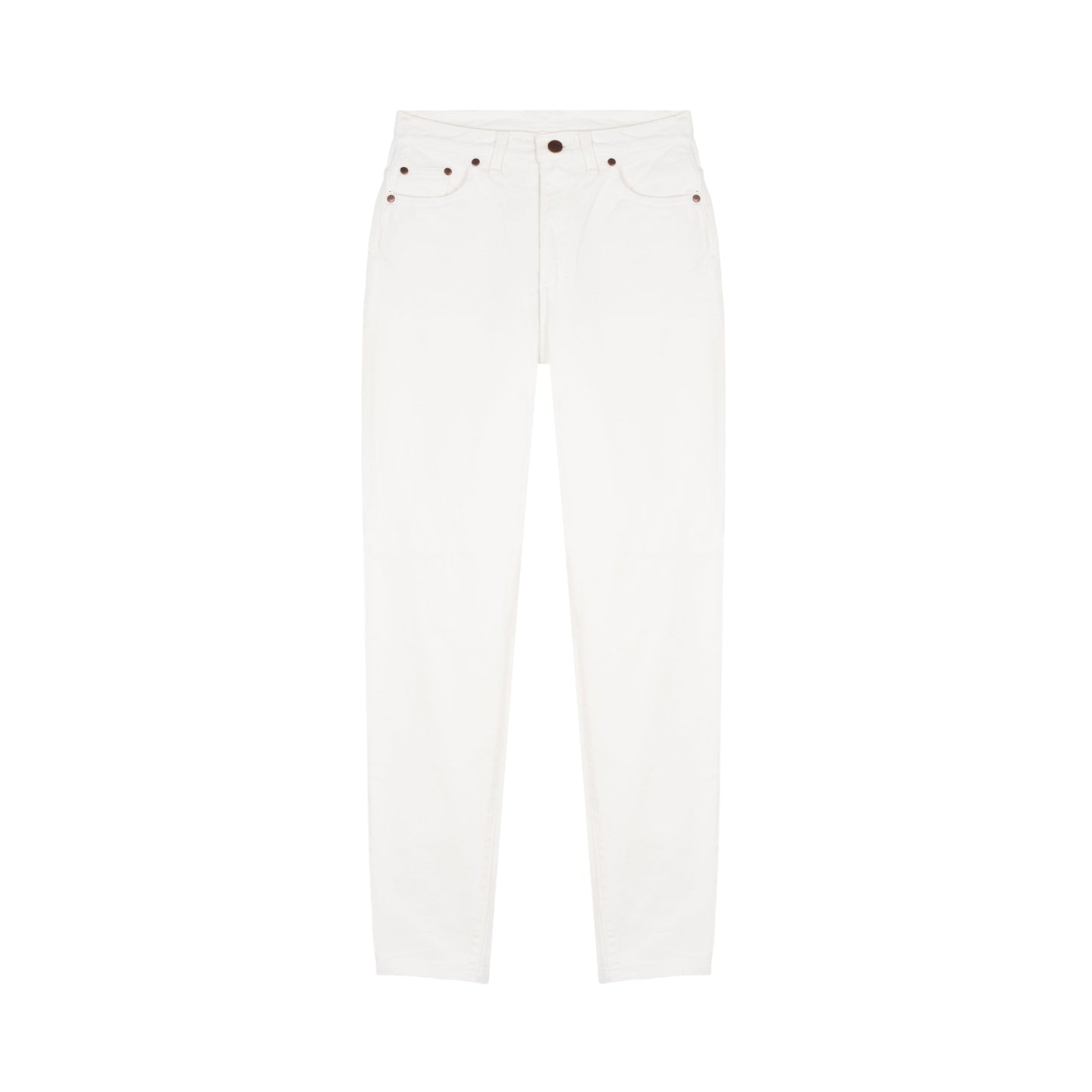 Jean femme mom taille haute Blanc - Marthe