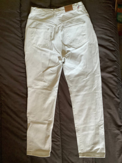 Jean mom taille haute blanc - Marthe