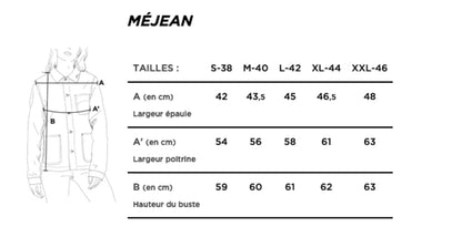 Veste en jean courte Moleskine - Méjean