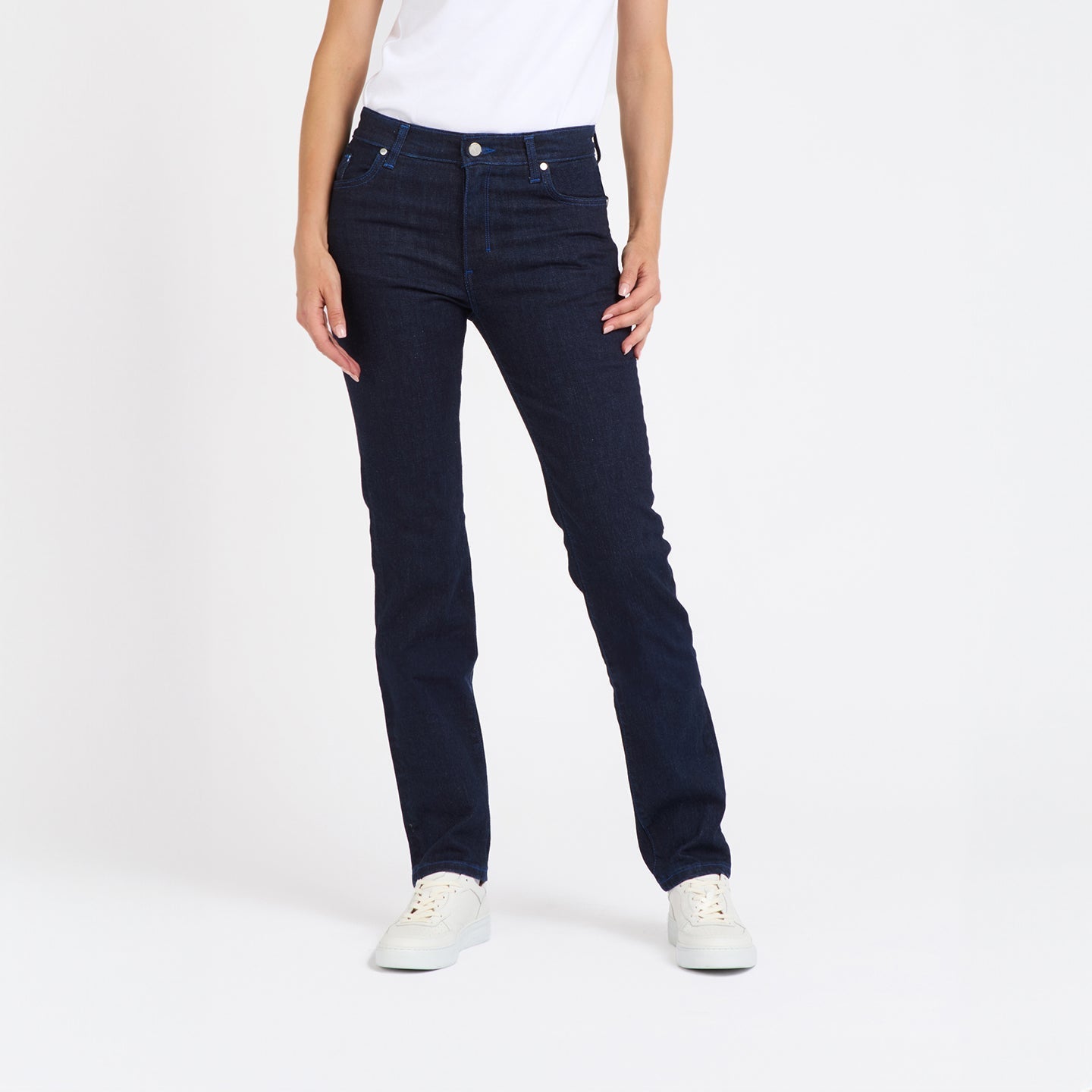 Jean femme ajusté taille standard Bleu Bio – Augusta