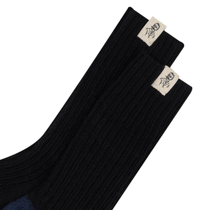 Chaussettes épaisses en Laine Noir et Marine