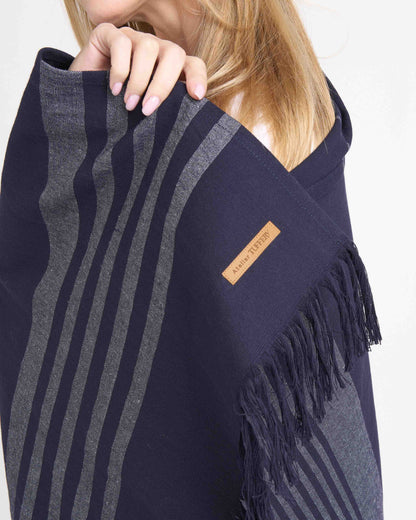 Fouta de plage Marine