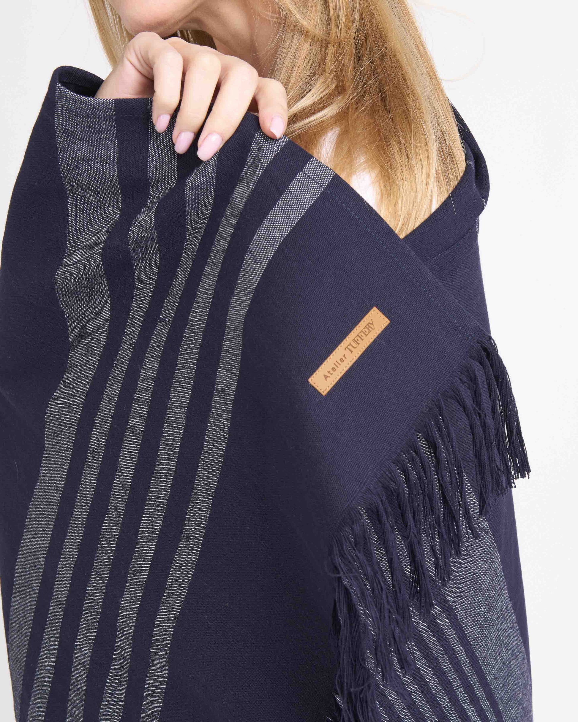 Fouta de plage Marine