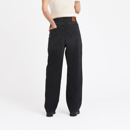 Jean femme baggy Noir Délavé - Gaspard