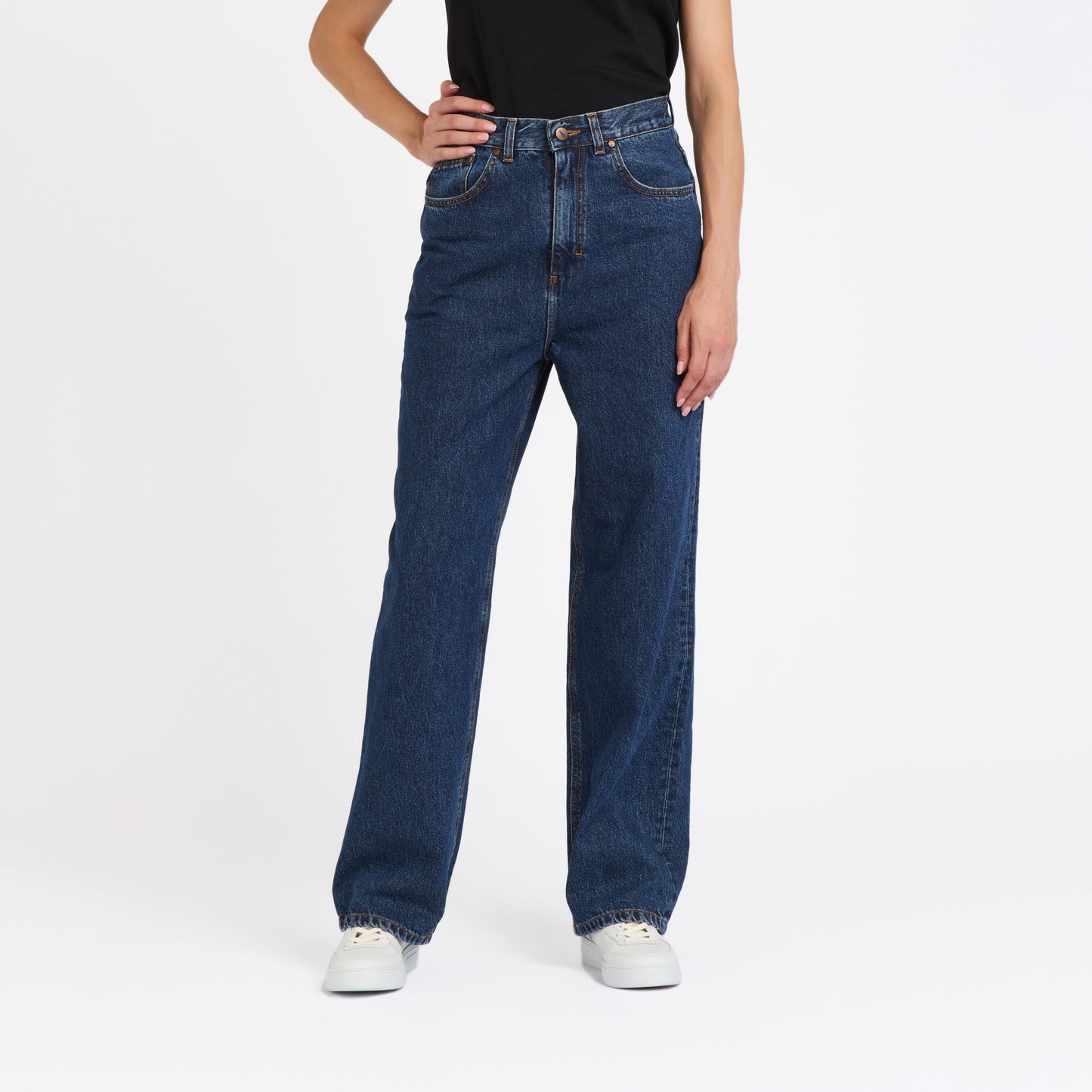 Jean femme baggy Stonewashed - Gaspard
