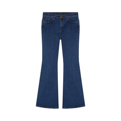 Jean femme flare taille semi-haute Stonewashed - Margot