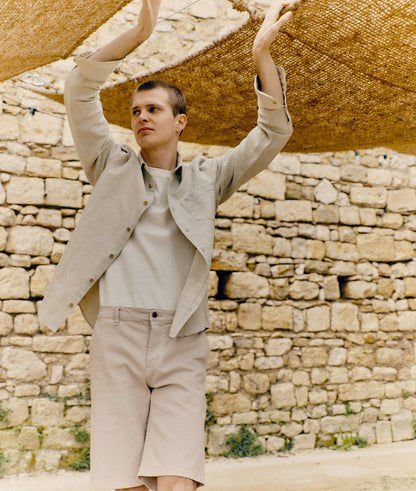 Short homme ajusté beige - Basile