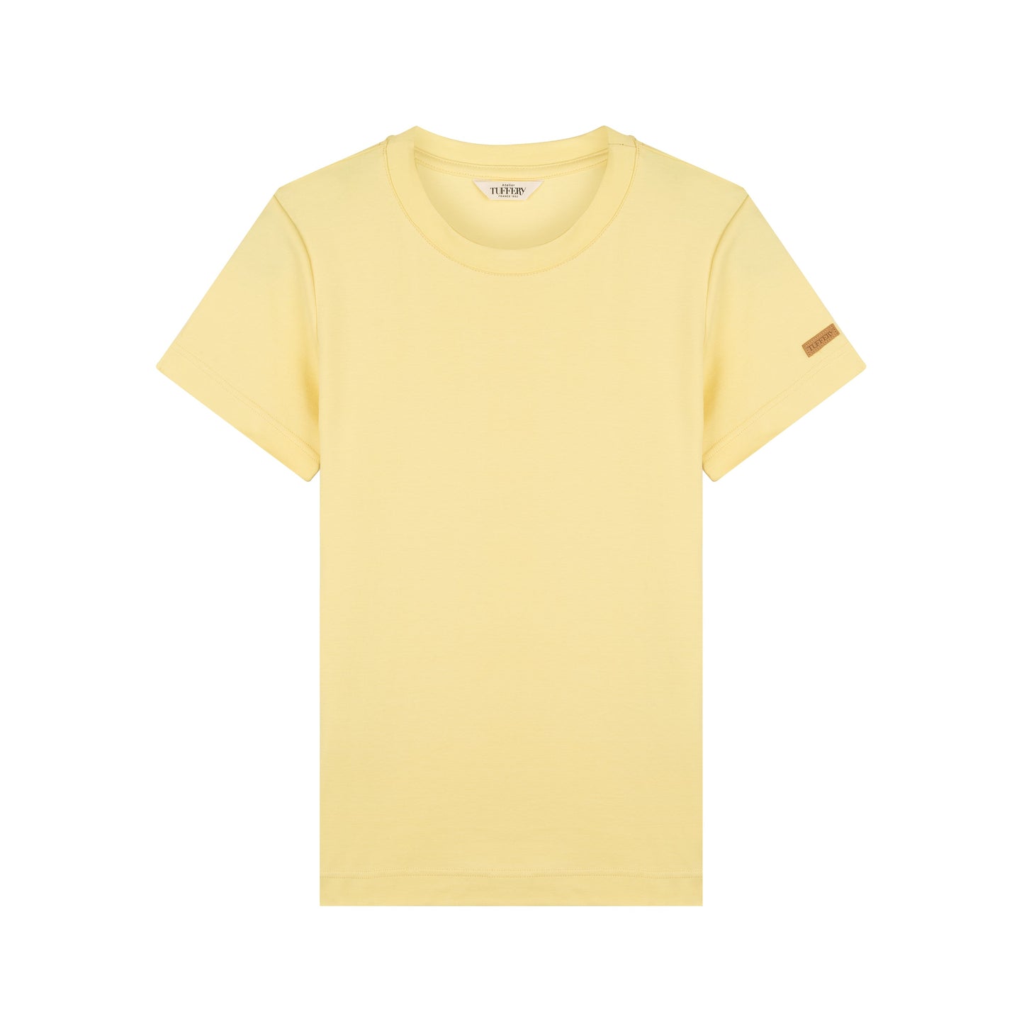 T-shirt femme 100% Coton Bio Jaune Clair