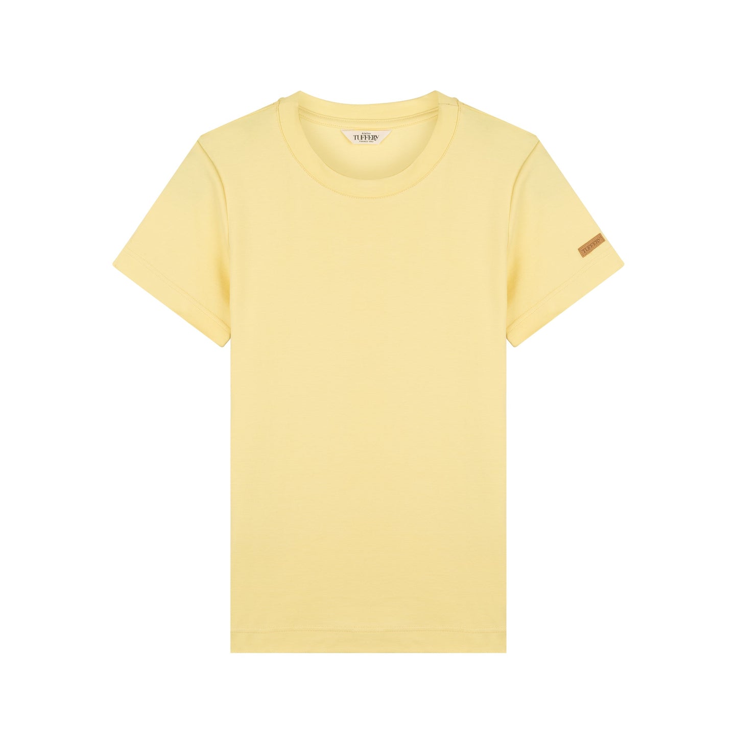 T-shirt femme 100% Coton Bio Jaune Clair