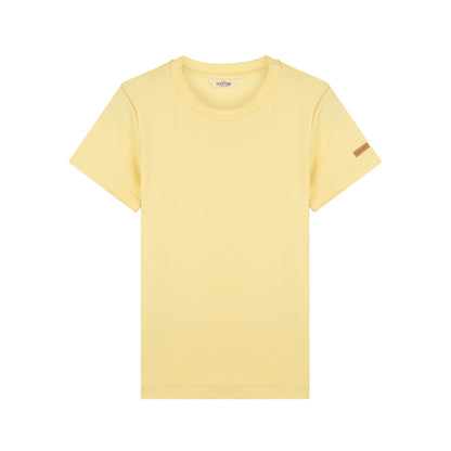 T-shirt femme 100% Coton Bio Jaune Clair