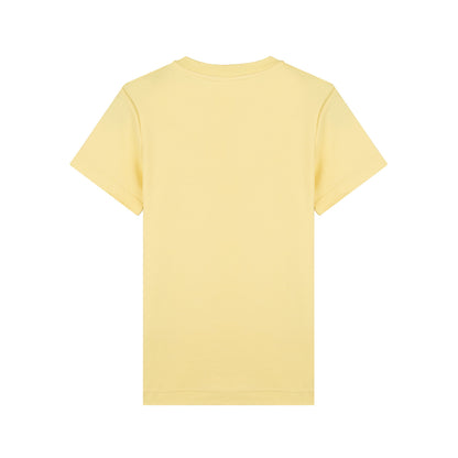 T-shirt femme 100% Coton Bio Jaune Clair