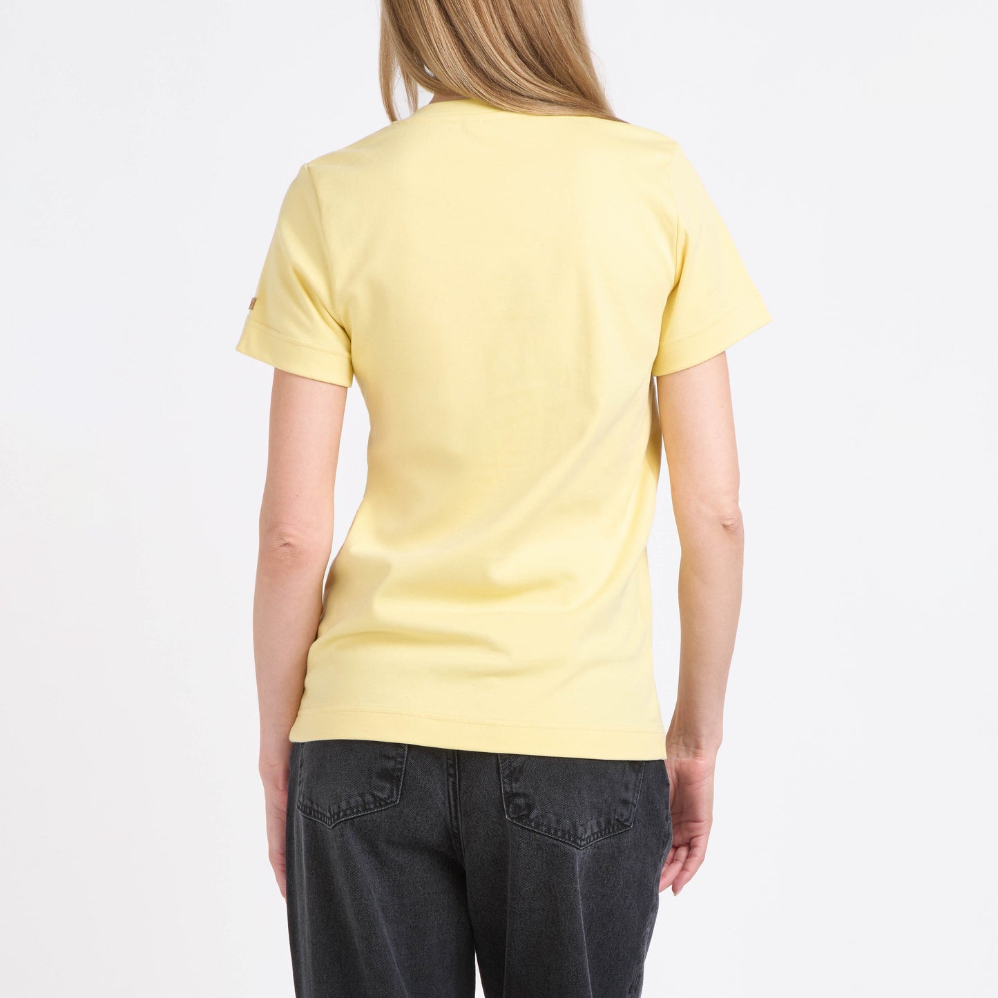 T-shirt femme 100% Coton Bio Jaune Clair