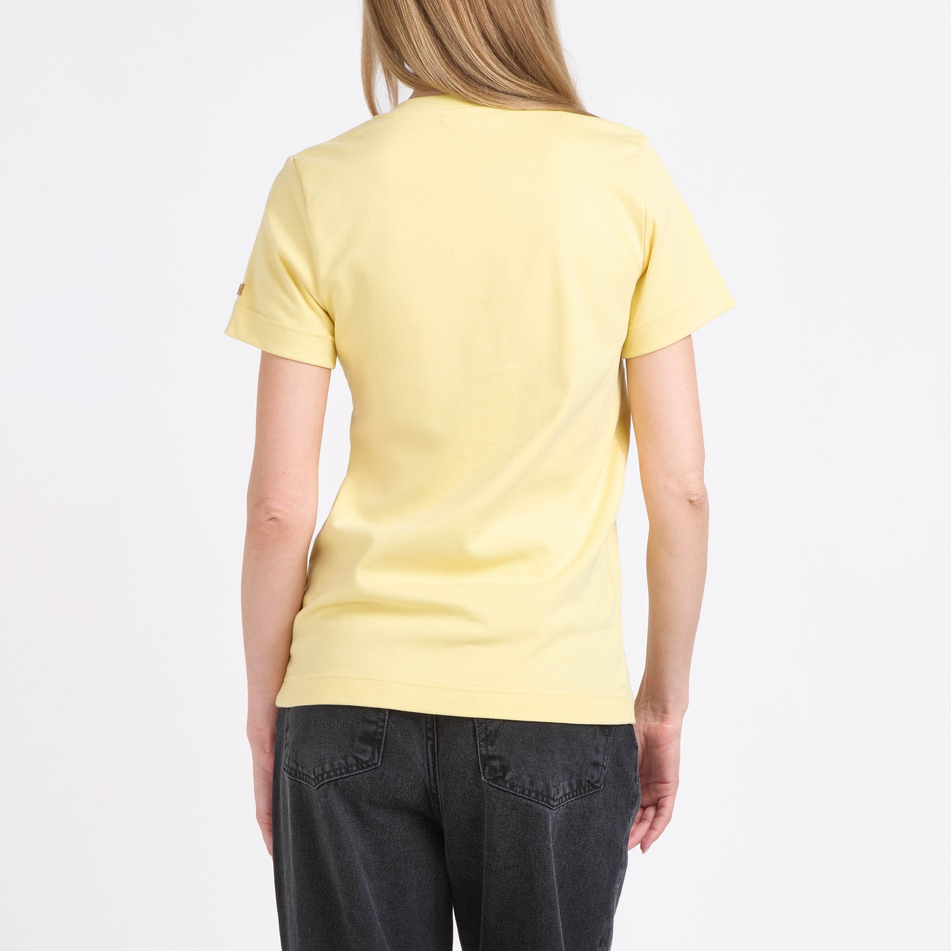 T-shirt femme 100% Coton Bio Jaune Clair