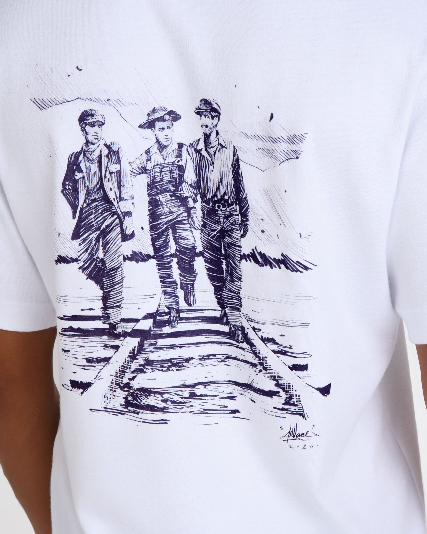 T-shirt Homme Blanc - Héritage de Célestin