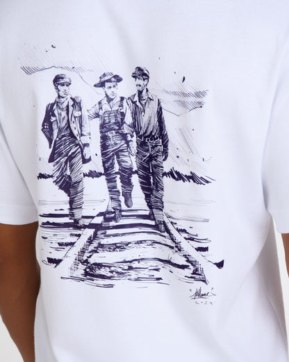 T-shirt Homme Blanc - Héritage de Célestin