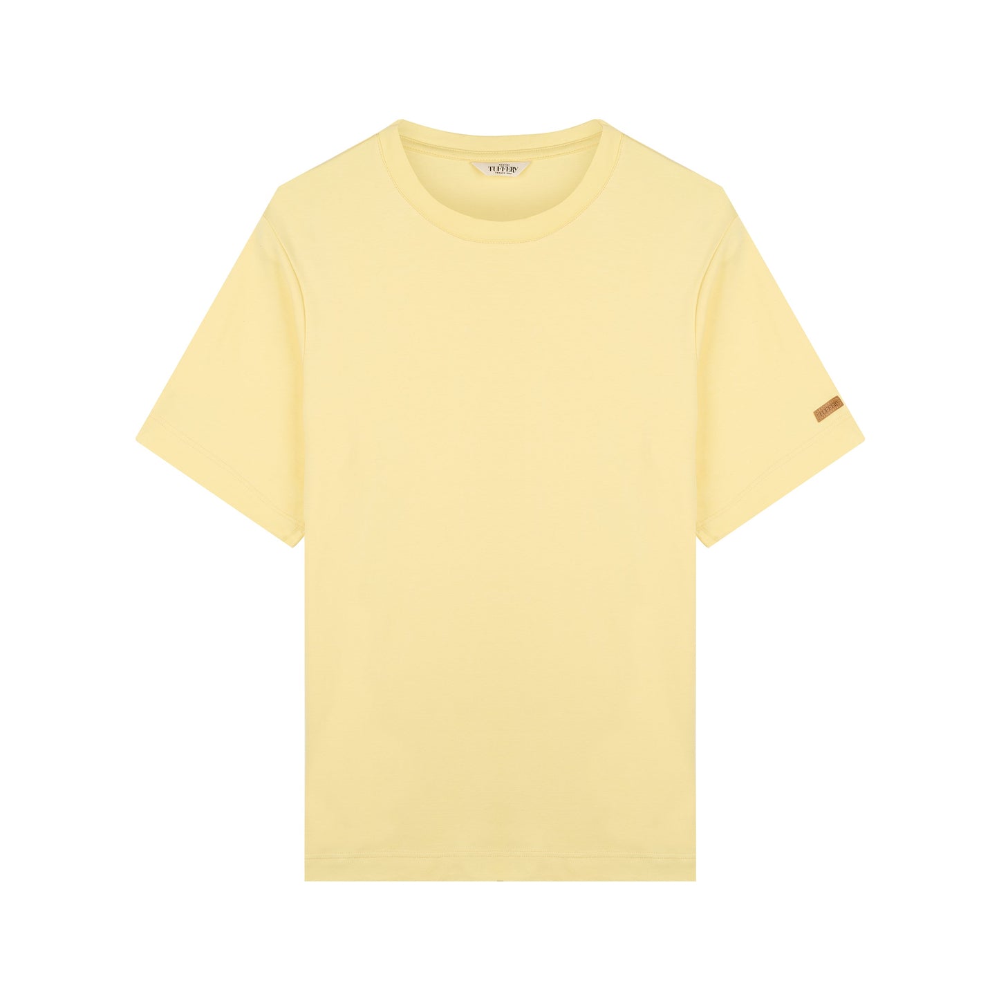 T-shirt homme 100% Coton Bio Jaune Clair