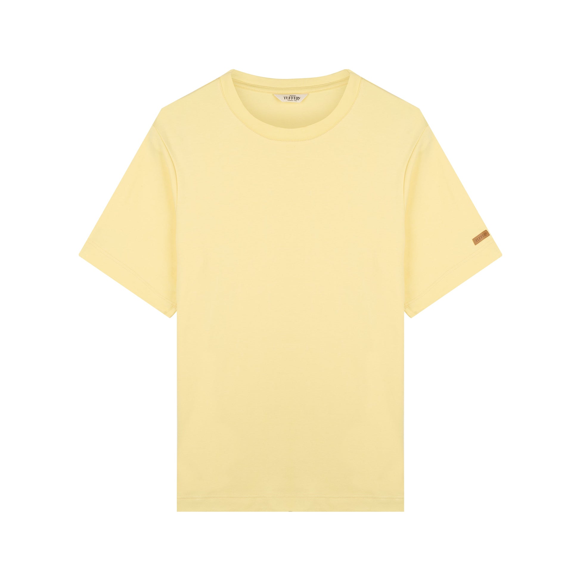 T-shirt homme 100% Coton Bio Jaune Clair