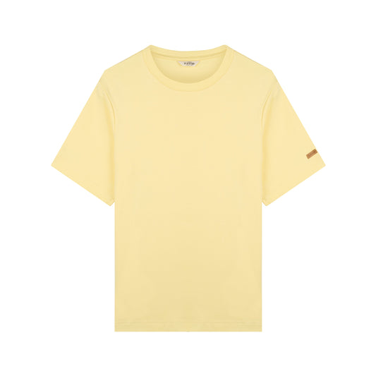 T-shirt homme 100% Coton Bio Jaune Clair