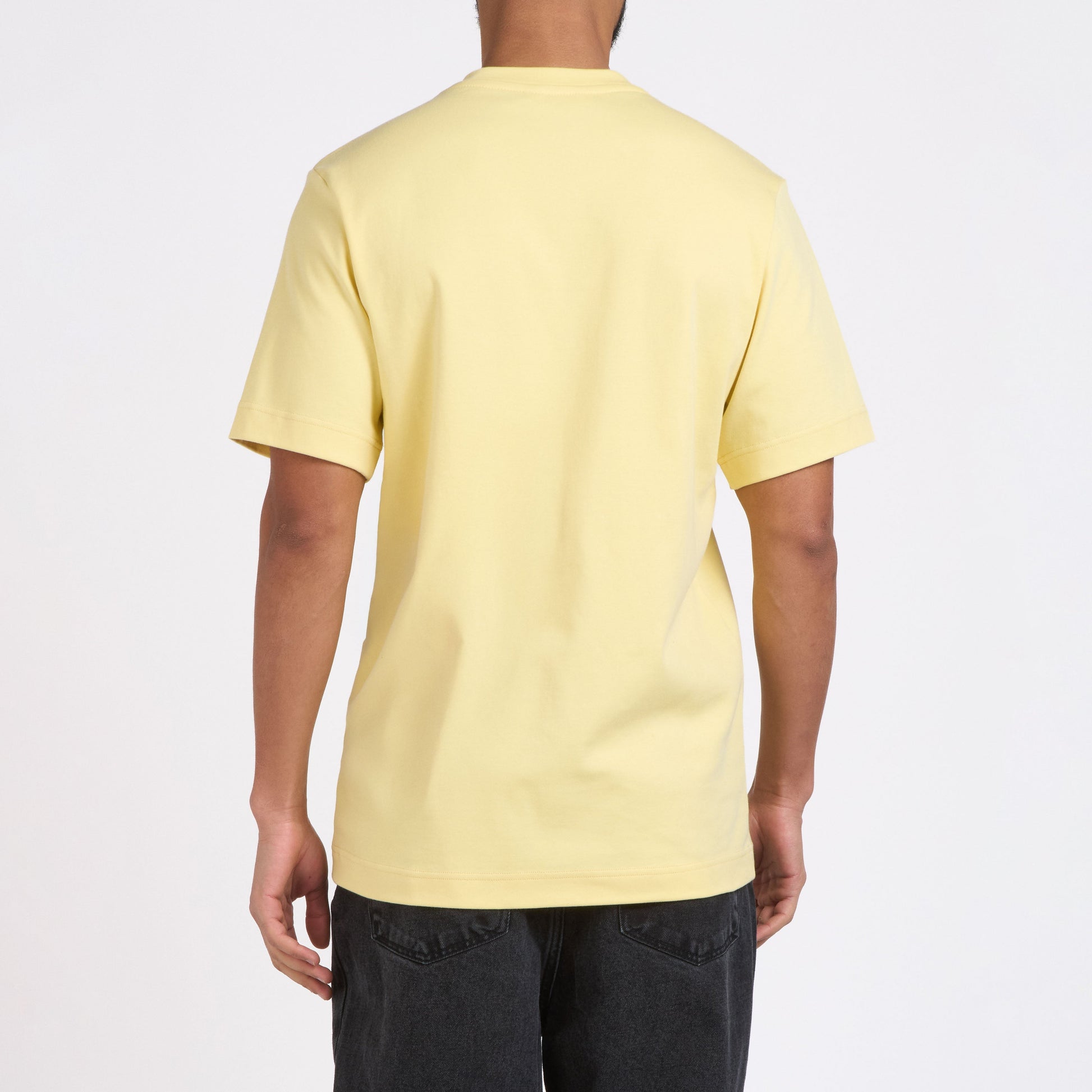 T-shirt homme 100% Coton Bio Jaune Clair